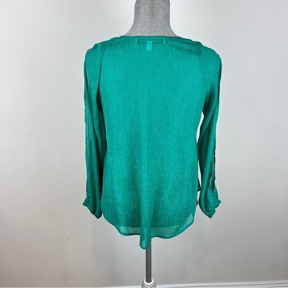 Lovers + Friends Green Blouse size S - Picture 3 of 6